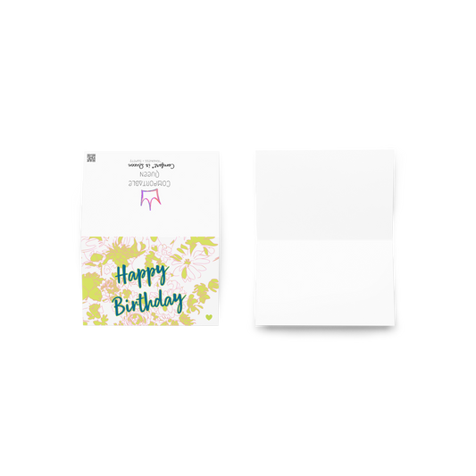 Floral Festivity 4x6 Birthday Card