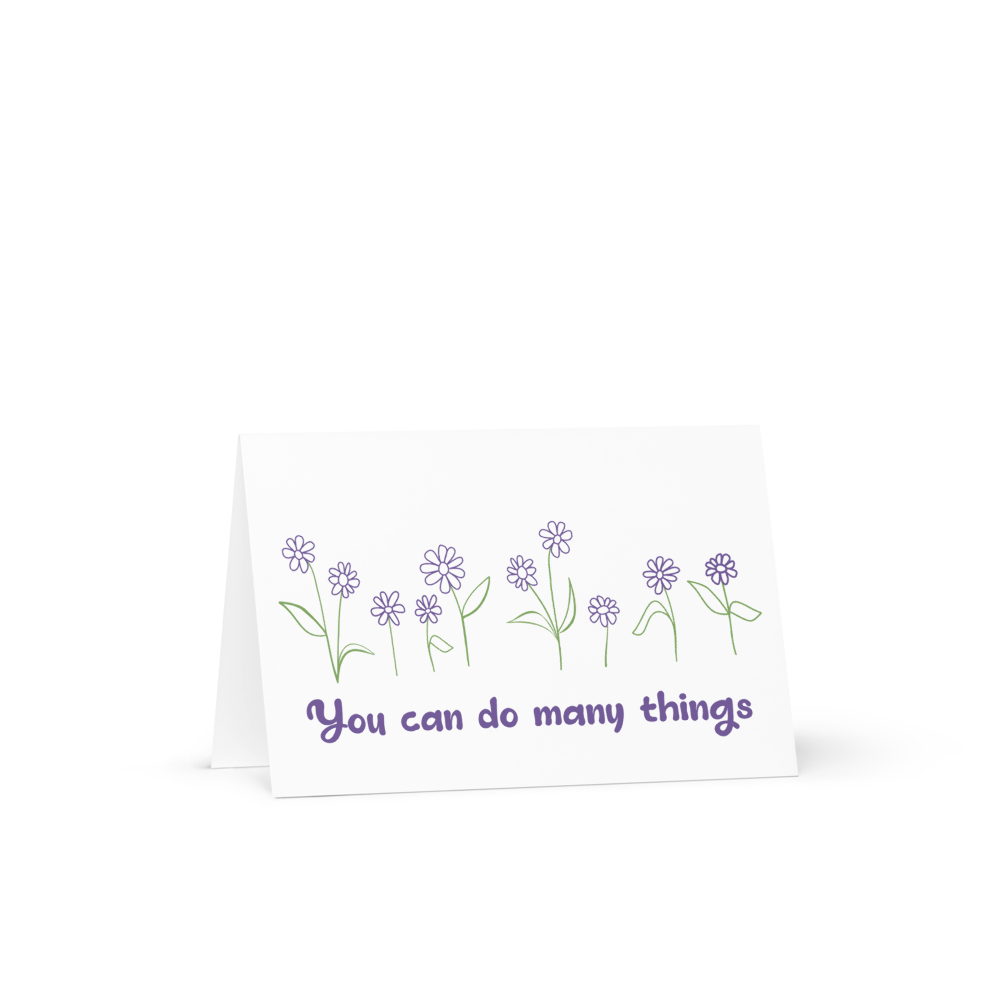 Inspirational Blooms 4x6 Greeting Card