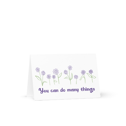 Inspirational Blooms 4x6 Greeting Card