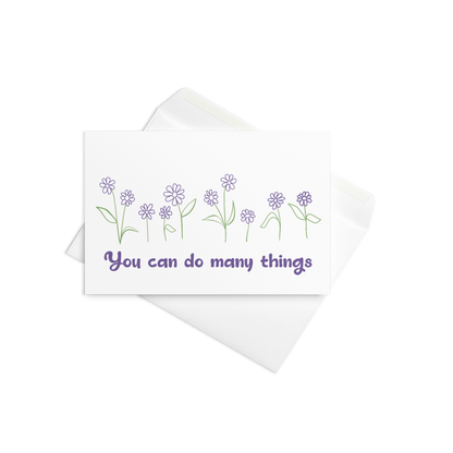 Inspirational Blooms 4x6 Greeting Card