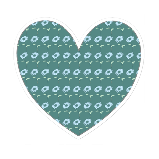 Daisy Fields 5” Heart Sticker