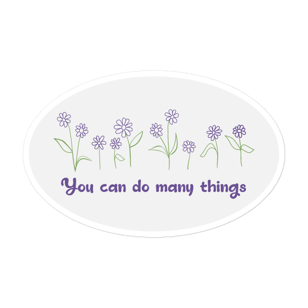 Inspirational Blooms 5” Sticker