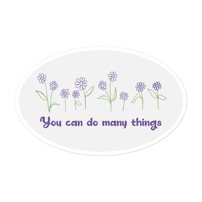 Inspirational Blooms 5” Sticker