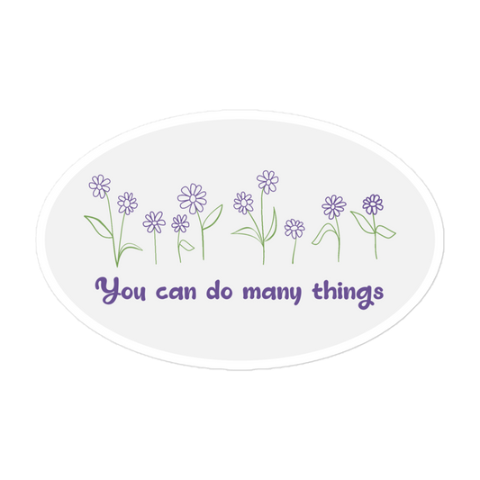 Inspirational Blooms 5” Sticker